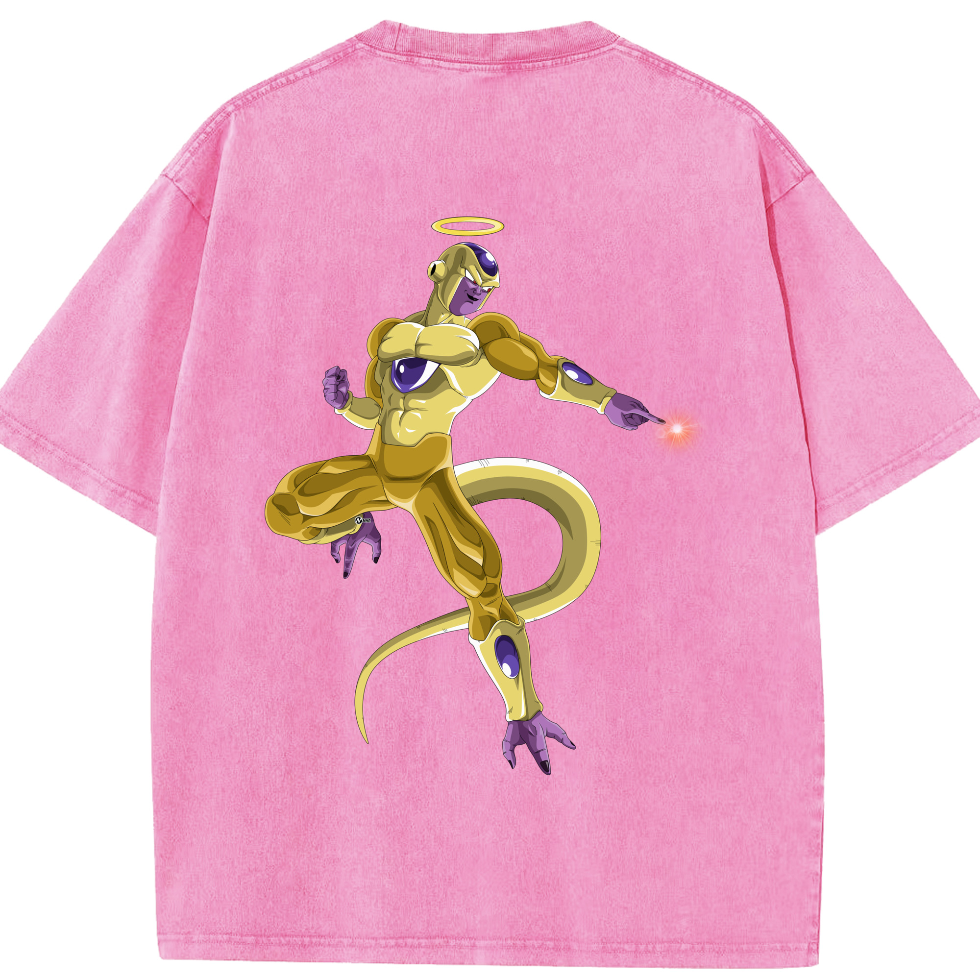 （画像用） ドラゴンボール フリーザ DRAGON BALL Frieza 綿100% ヴィンテージ風 半袖Tシャツ（背面プリント）